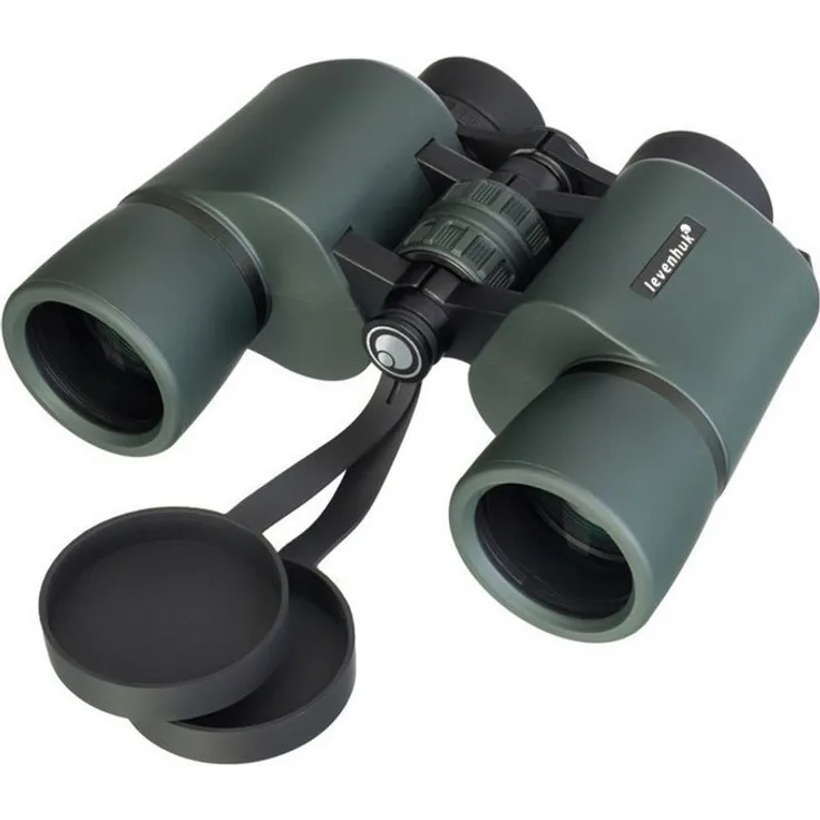 Levenhuk New Sherman PRO 8x42 Fernglas, wasserdichtes Outdoor-Fernglas mit BaK4-Optik, olivgrün/schwarz