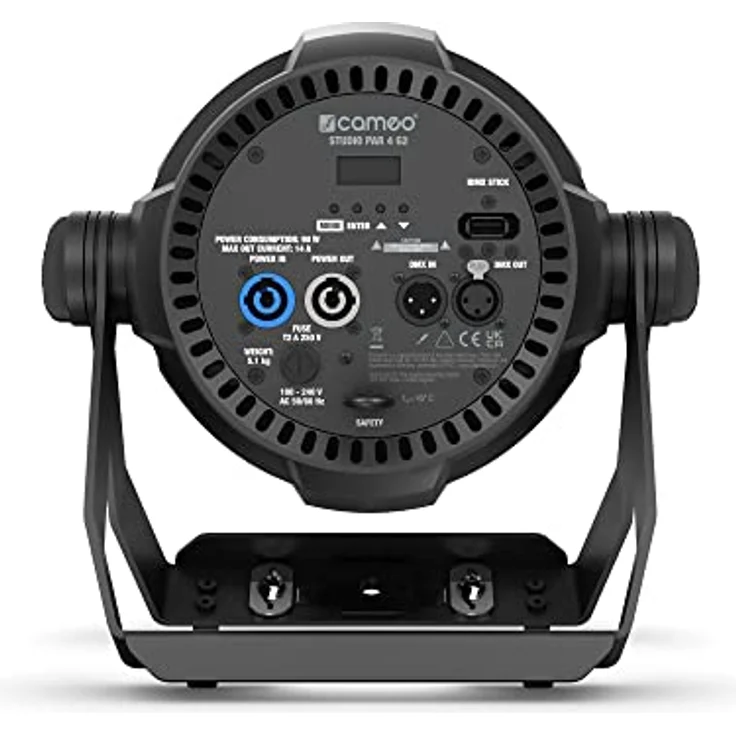 Cameo STUDIO PAR 4 G2, LED PAR Scheinwerfer mit 12 x RGBW 4-in-1 LEDs und 4700 lm, Schwarz – Bild 2