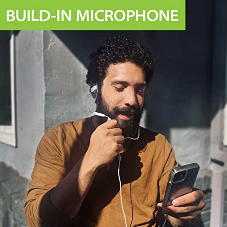 Avantree E171 Sport Bügel-Kopfhörer mit Mikrofon, Kabelgebunden Laufen Kopfhörer Ohrhörer mit Über-Ohr Haken, Running in-Ear Headset mit Ear Clips für Gym Ausarbeiten Workout Fitness - Weiß – Bild 3