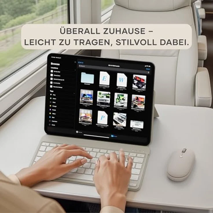 Satechi OntheGo Bluetooth Wireless Mouse, kabellose Maus mit einstellbarer DPI von 800 bis 2400, Sand – Bild 6