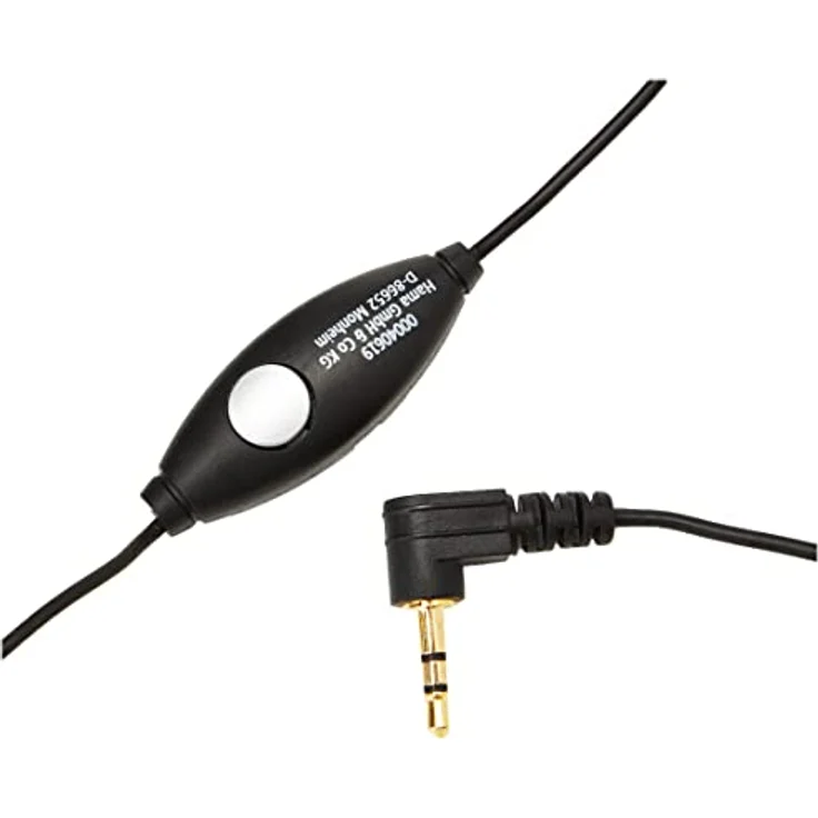 Hama Mono-Headset mit 2,5-mm-Klinkenstecker (einseitiger Kopfhörer mit Mikro, Headphone mit Ohrbügel) schwarz – Bild 3