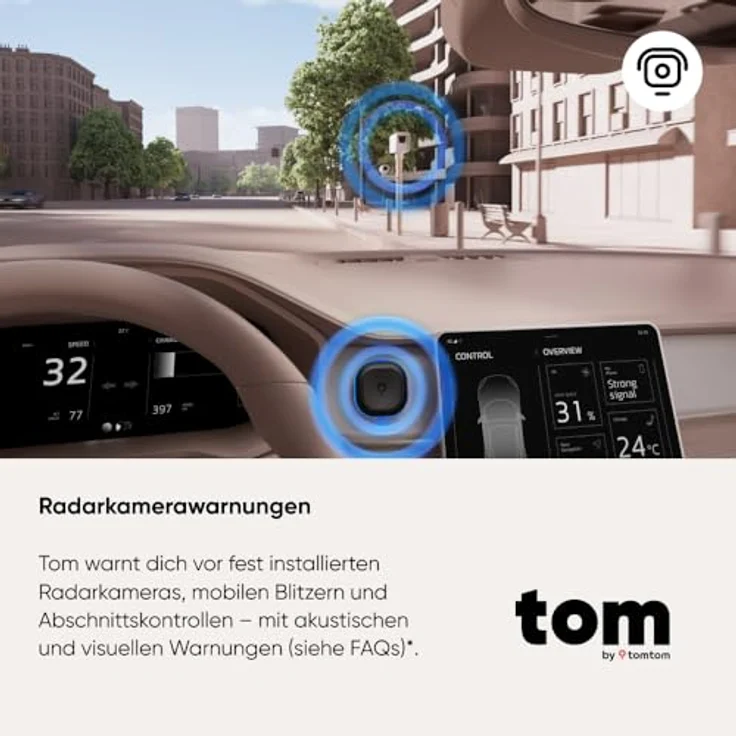 TomTom Verkehrs-Assistent Ganz Europa, GPS-Gerät mit Bluetooth, kompakt 48 x 48 x 14.7 mm – Bild 2
