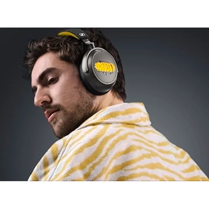 Sennheiser Momentum 4 Wireless 80th Anniversary Edition, Kopfhörer mit erstklassigem Sound, Schwarz-Gelb – Bild 3