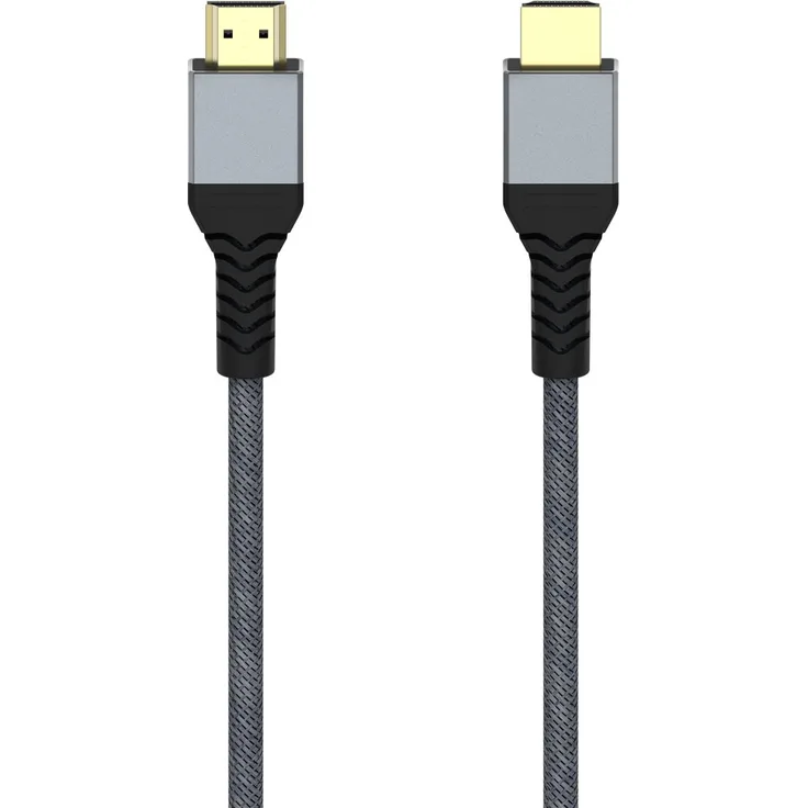 Hama Ultra High Speed HDMI-Kabel 2 m, 48 Gbit/s, Männlich Gerade, 8K, Schwarz/Grau, Versandkostenfrei