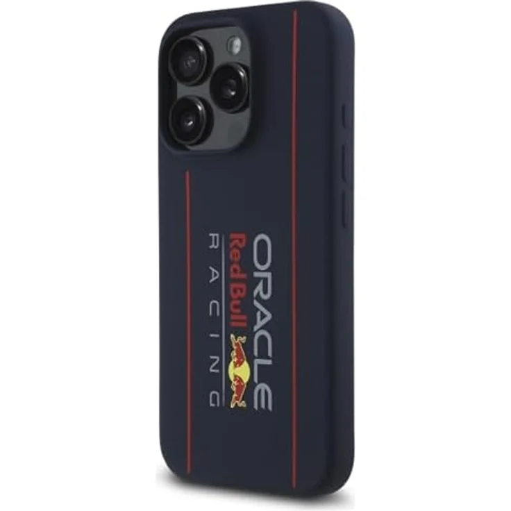 CG MOBILE Red Bull RBHMP15L24SIOLRV Hülle für iPhone 15 Pro 6.1 Zoll, Marineblau, Silikon mit vertikalem Logo, kompatibel mit MagSafe – Bild 2
