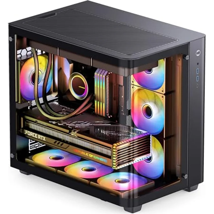 Jonsbo TK-3 - ATX-Gehäuse, schwarz, TK-3BLACK – Bild 4