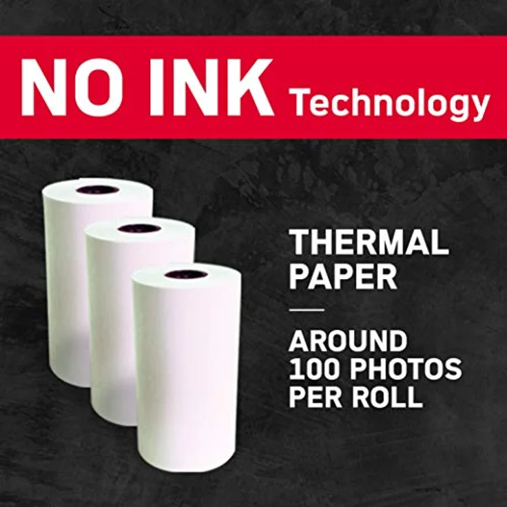 AgfaPhoto Realipix Pocket P, Schwarz-Weiß Thermodrucker für Kinder mit Mal- & Kritzel-App, thermodruck, 5,7 cm Papierbreite – Bild 5