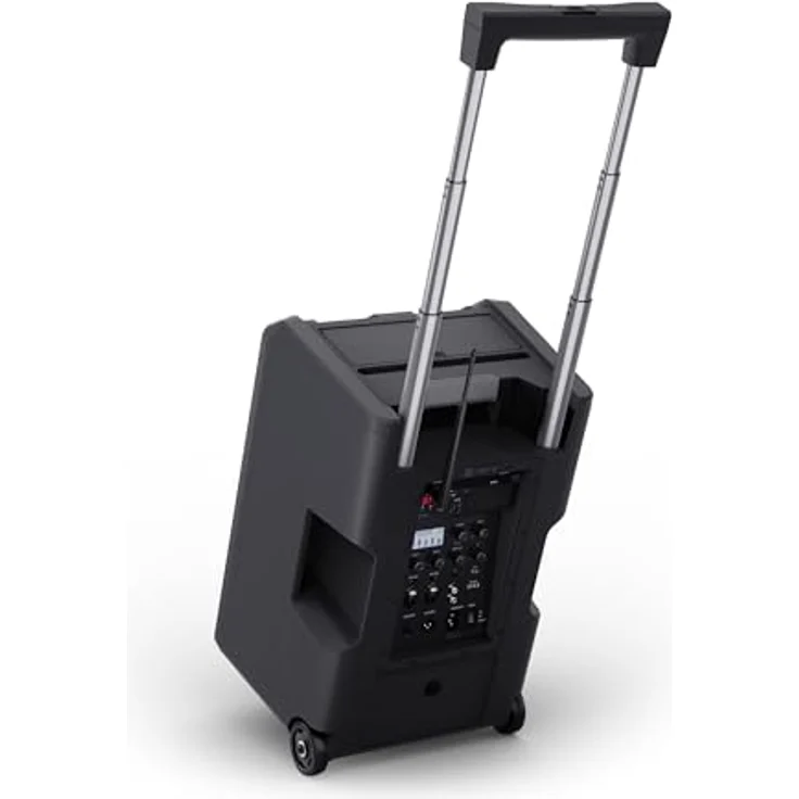 LD Systems ANNY 10 BPH Mobiler Bluetooth PA-Lautsprecher mit Akku, Mixer und 1x Headset-Mikrofon (inkl. Taschensender) 584-608 MHz, Schwarz – Bild 2