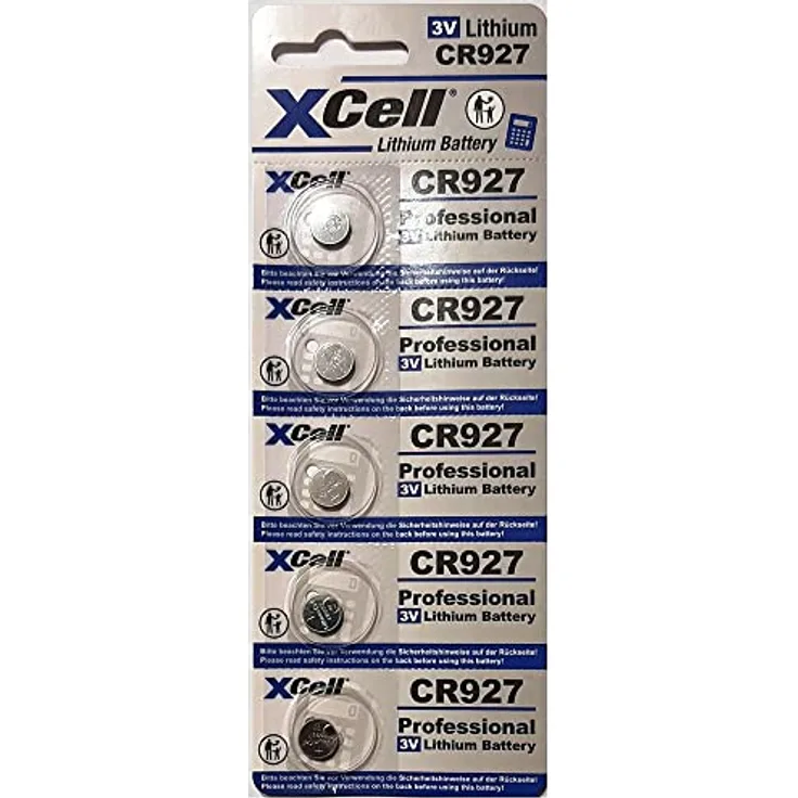 XCell Lithium Knopfzelle 927 CR927 3V, 5er Pack