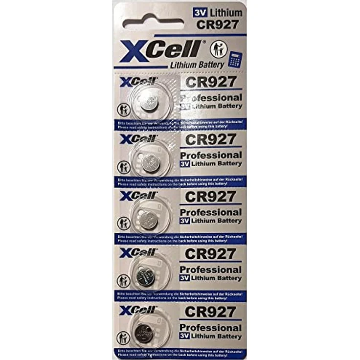 XCell Lithium Knopfzelle 927 CR927 3V, 5er Pack – Bild 1