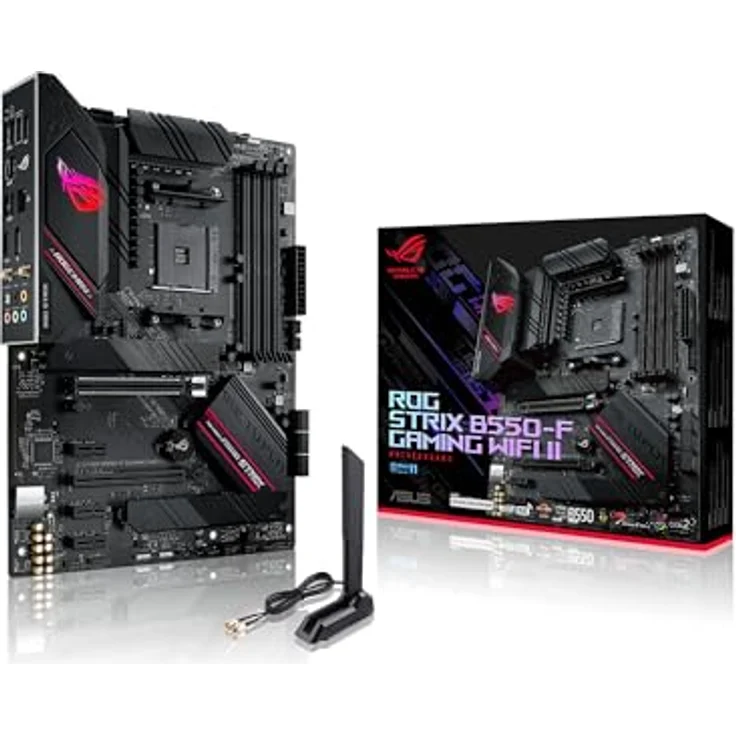 ASUS ROG STRIX B550-F GAMING WIFI II, ATX Motherboard mit AMD AM4 Sockel, PCIe 4.0, 128 GB max. RAM, Wi-Fi 6E, 2.5 Gb Ethernet – Bild 1