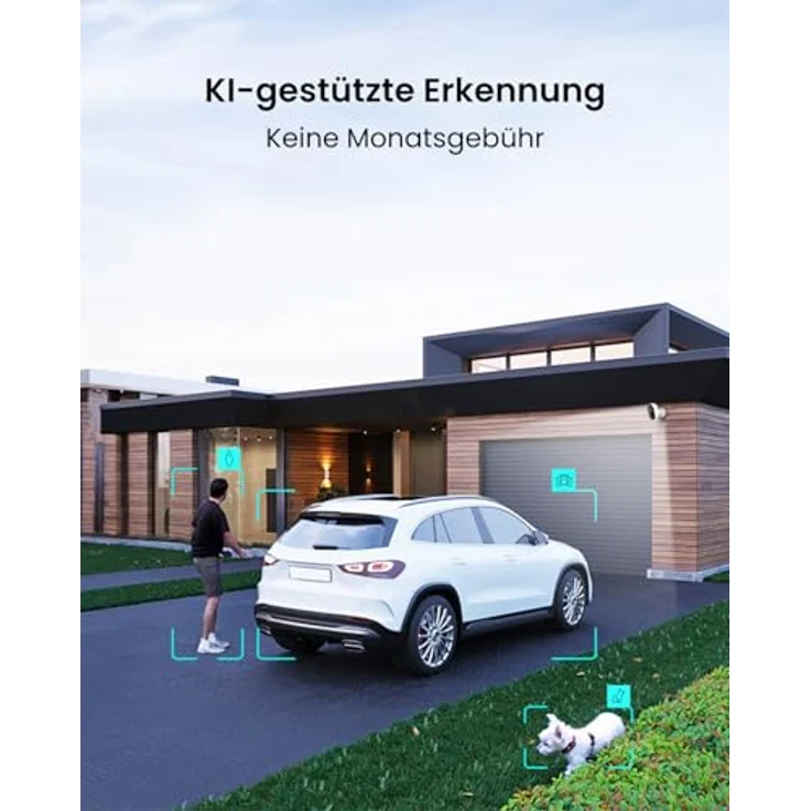 Reolink Lumus Pro 4K Wi-Fi 6 Überwachungskamera Aussen, Dual-Band Wi-Fi, Farb-Nachtsicht, 24/7-Aufzeichnung, intelligente Erkennung, wetterfest, Plug-In – Bild 5
