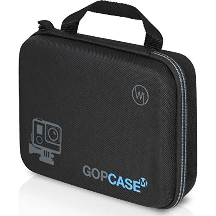 Wicked Chili M Schutztasche kompatibel mit DJI OSMO Action-Cam Koffer Case Bag Tragetasche für DJI Kamera, Unterwassergehäuse und Zubehör (Tragegriff + Fach mit Reißverschluss)