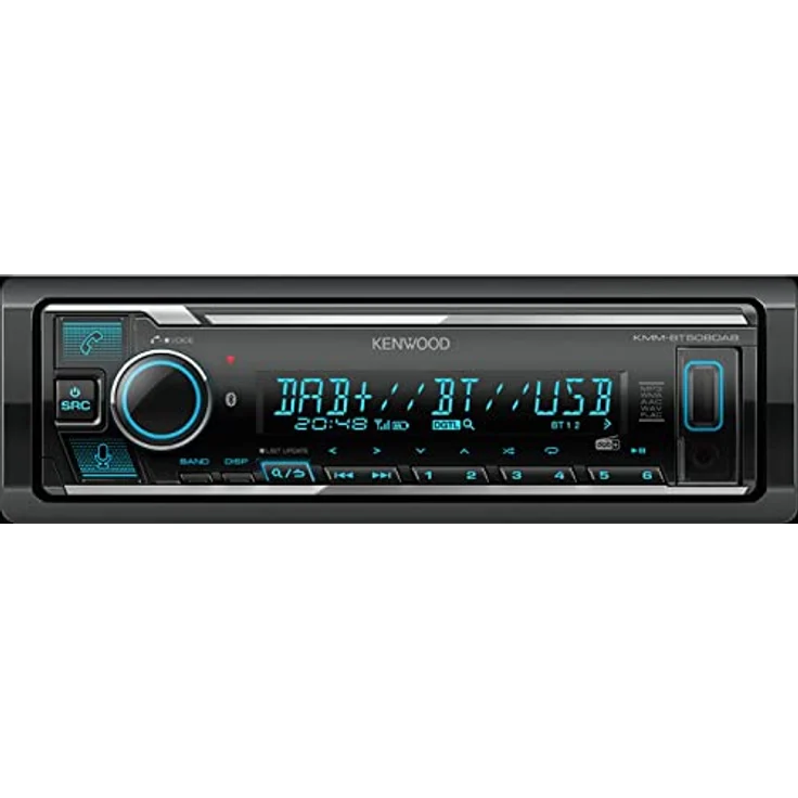 Kenwood KMM-BT508DAB, DAB+ Radio mit Bluetooth 4.2 und Touchscreen, Schwarz – Bild 1