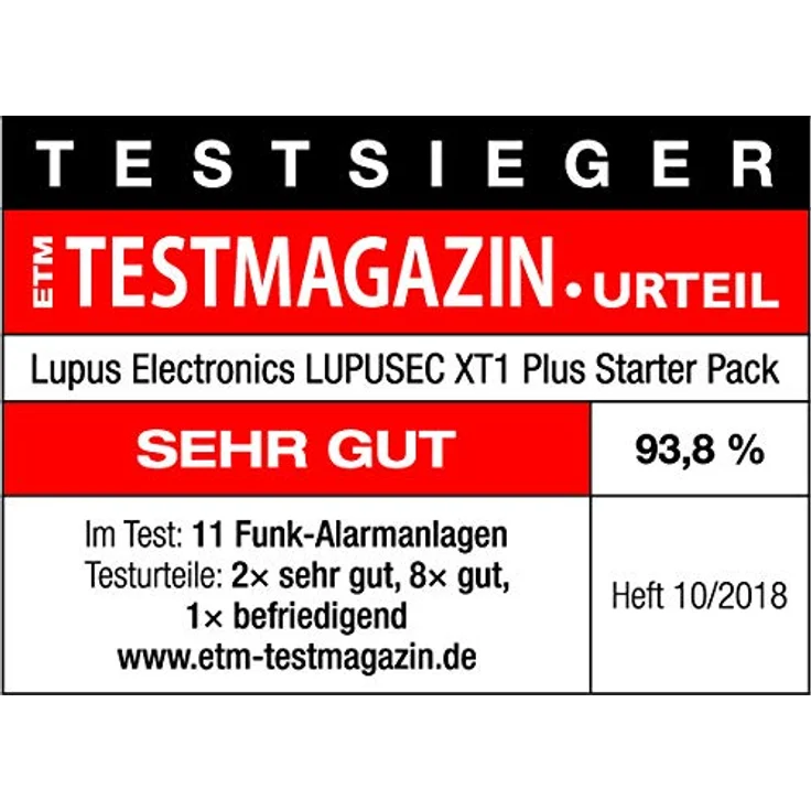 Lupus-Electronics 12112 XT1 Plus Starter Pack, SmartHome Alarmanlage, App Zugriff, Größtes Zubehörsortiment – Bild 5