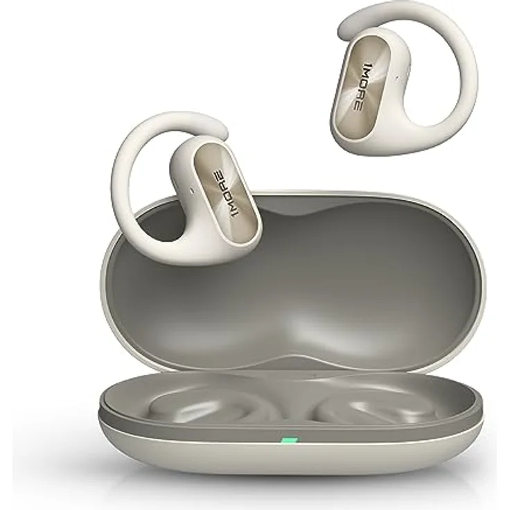 1MORE Fit SE S30 Open Ear Kopfhörer, 5.3 Bluetooth Kabellose Headphones mit 4 mikrofon, Earbuds mit Ohrbügeln, 30 Std. Spielzeit, ENC Anruf Noise Cancelling, IPX5, Ohrhörer für Büroarbeit/Sports