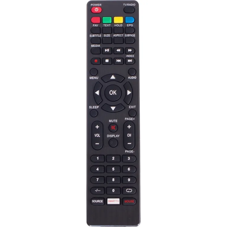 JTC Fernbedienung RC159 für Smart LED TV mit Android OS – Ergonomisches Design, intuitive Steuerung