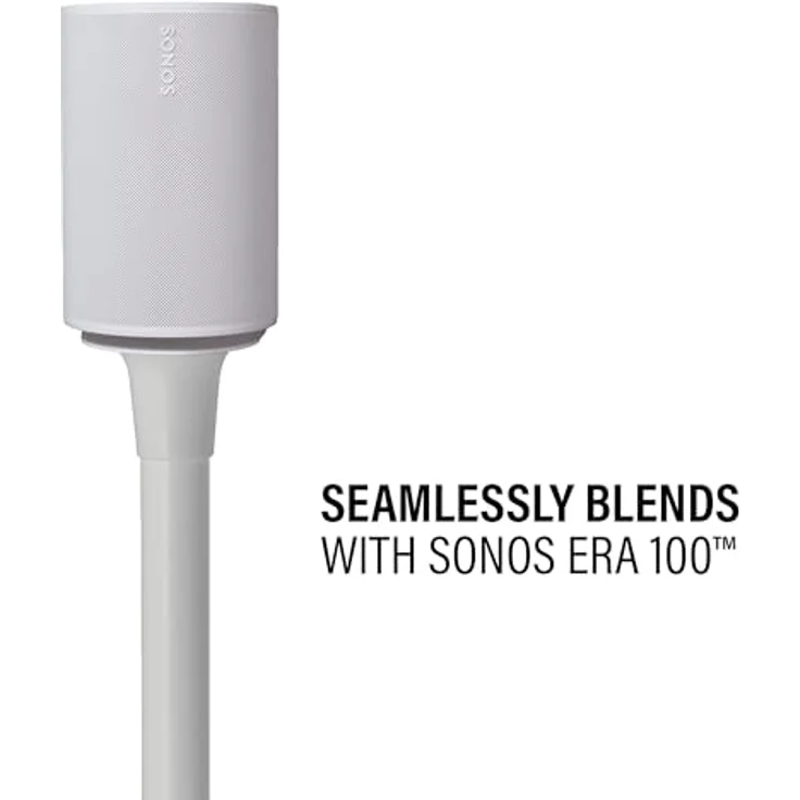 Sanus WSSE1A2-W2 Verstellbare Lautsprecherständer für Sonos Era 100 - Weiß - Paar – Bild 3