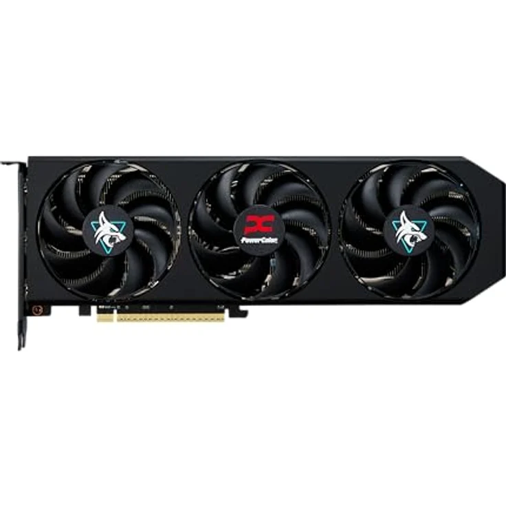 PowerColor Radeon RX9060XT Hellhound OC, Grafikkarte mit 16GB GDDR6, 310 mm, HDMI 2.1 und DisplayPort 2.1 – Bild 2