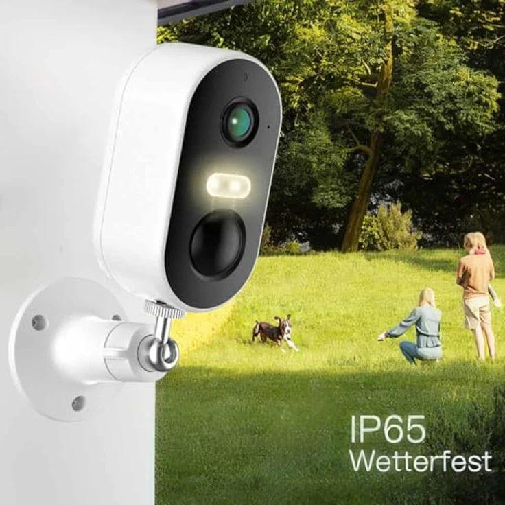 Arenti Überwachungskamera "Arenti GO1" 2K 3 MP akkubetriebene kabellose WLAN Überwachungskamera (mit KI-basierter Personenerkennung, Zwei-Wege-Audio, Nachtsicht, Wetterfest IP65) – Bild 4