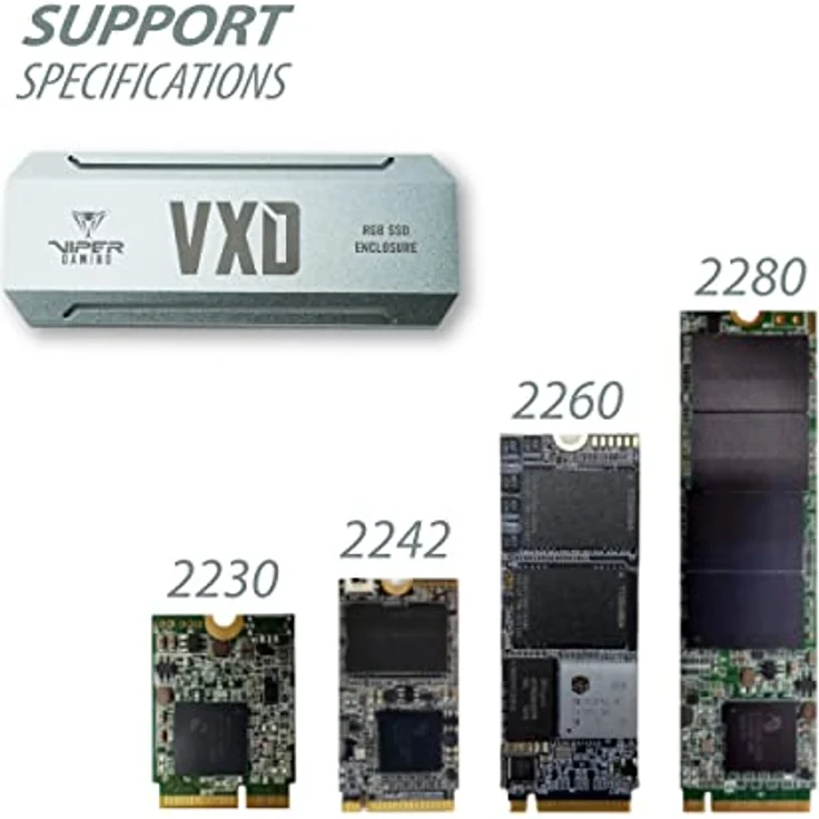 Patriot Memory Viper Gaming VXD M.2 PCIe RGB SSD Gehäuse – Bild 4