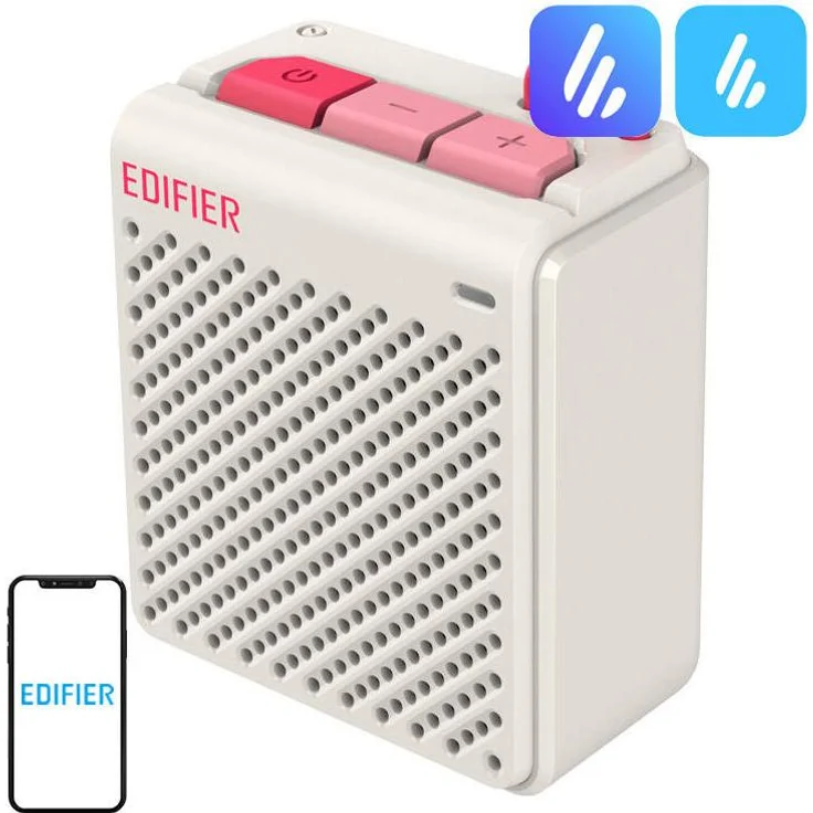 Edifier MP85 Bluetooth-Lautsprecher, 2,2 W, wasserdicht, bis zu 8 Stunden Akkulaufzeit, Bluetooth 5.3, Weiß