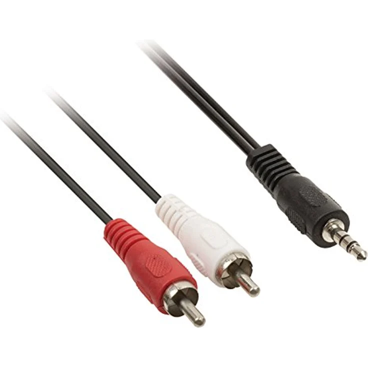 Valueline VLAP22200B50 - Stereo-Audiokabel - 3,5 mm Klinkenstecker auf 2x Cinch Stecker - 5m – Bild 4