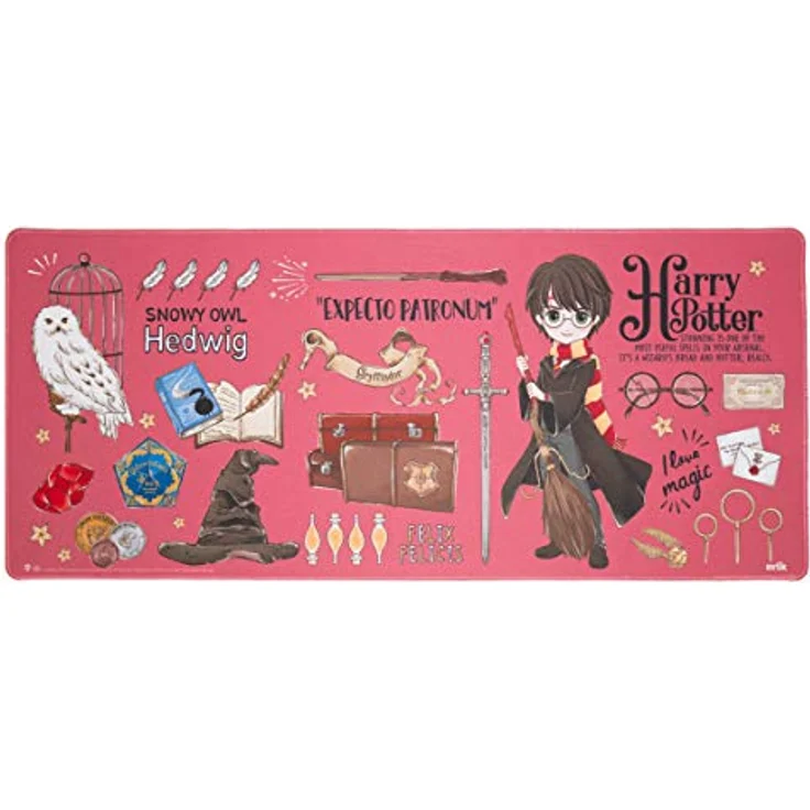 Grupo Erik XL Gaming Mauspad Harry Potter - Gaming Mousepad XXL - rutschfeste Unterseite, wasserabweisend - Harry Potter Fanartikel – Bild 2