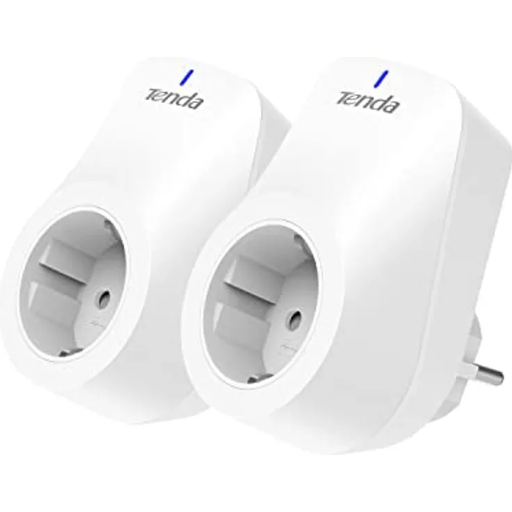 Tenda WLAN Smart Steckdose SP9, 16A Wifi Plug mit Energieverbrauchsanzeige, App- und Sprachsteuerung (Alexa & Google home) , Timer, AwayModus Kinderschutz, 2er pack (Nur 2.4GHz WiFi)