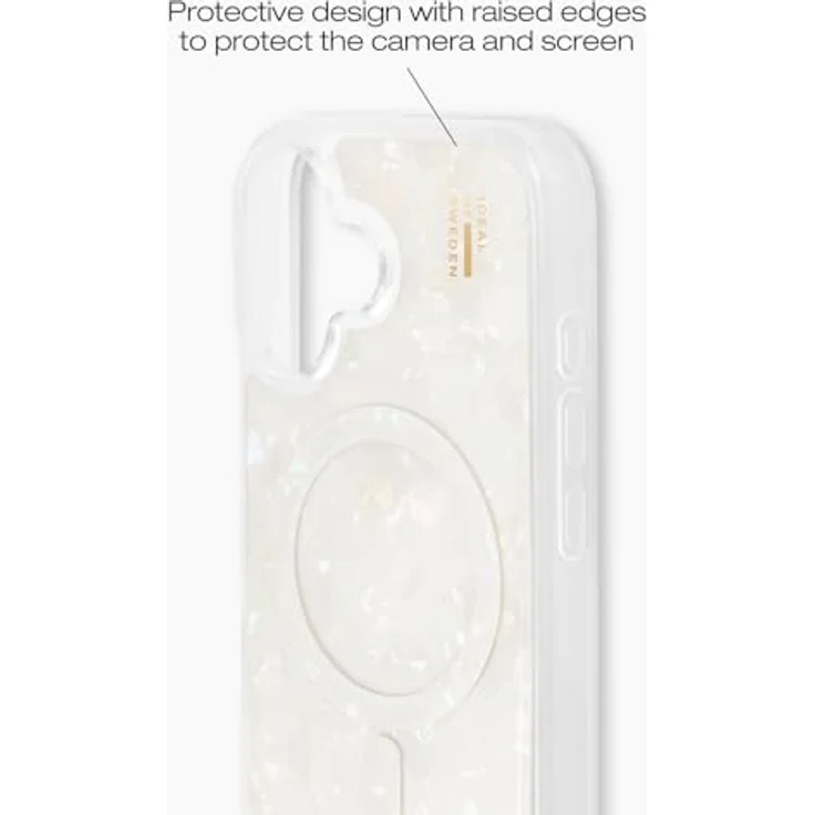 IDEAL of Sweden Pearlised iPhone 16 Hülle MagSafe – Weiß, Dünn, Leicht, Stoßfest & Nachhaltig für Optimalen Alltagsschutz – Bild 5