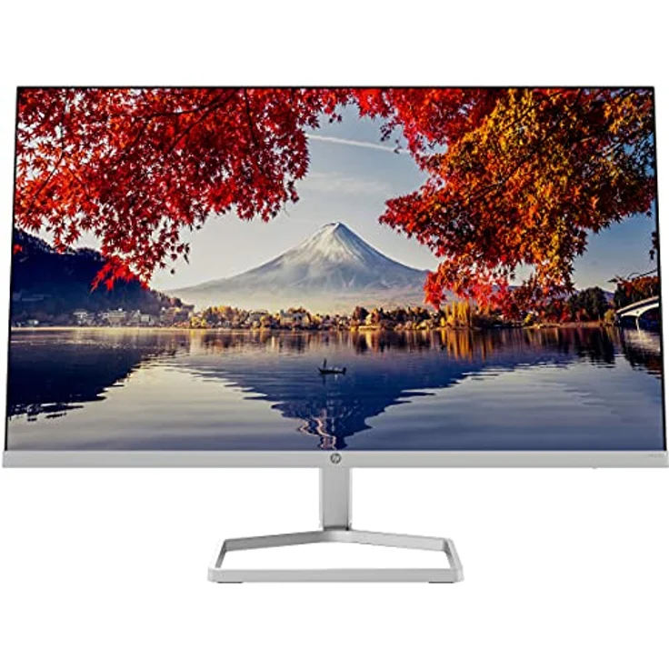 HP M24f Monitor - 24 Zoll Bildschirm, Full HD IPS Display, 75Hz, 5ms Reaktionszeit, VGA, HDMI, silber/schwarz – Bild 1