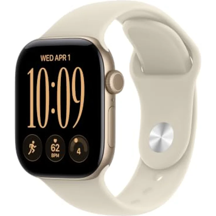 Apple Watch Sport Band S/M, Hochleistungs-Gummimaterial in Sandfarbe mit innovativem Pin-Verschluss – Bild 2