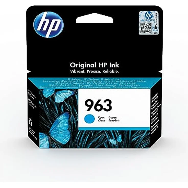 HP 963 (3JA23AE) Original Druckerpatrone (für HP OfficeJet Pro 9010, 9012, 9015, 9016, 9019, 9020, 9022, 9025) blau – Bild 2