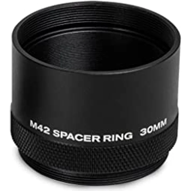 Celestron 93618 M42 Distanzhalterset – Schwarz, Enthält 7,5 mm, 12 mm und 30 mm Distanzhalter für perfektes Auflagemaß zwischen Kamera und Teleskop – Bild 4