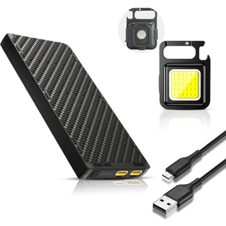 Nitecore NB10000 Gen3 Powerbank, 10.000mAh, IPX5, USB-C, schwarz – Bild 1