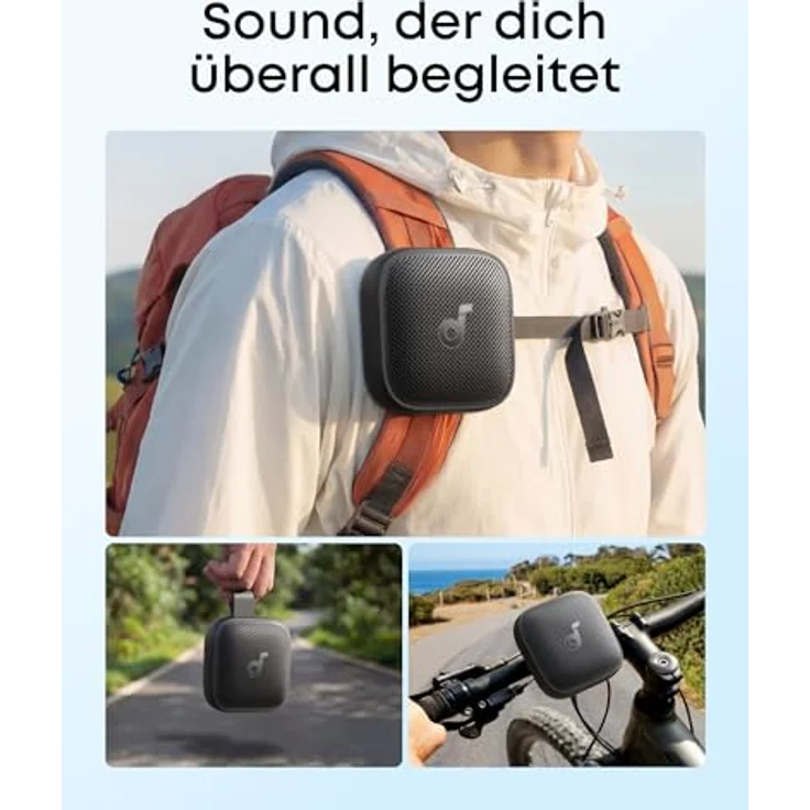 soundcore Boom Go 3i, tragbarer Bluetooth-Lautsprecher mit 15W Sound, 24h Spielzeit, IP68 wasserfest, RGB Lichtshow und Powerbank-Funktion (Schwarz) – Bild 4
