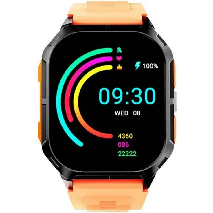 HiFuture FutureFit Ultra3 Smartwatch Orange (2" TFT Display, 100+ Sportmodi, IP68 wasserdicht)