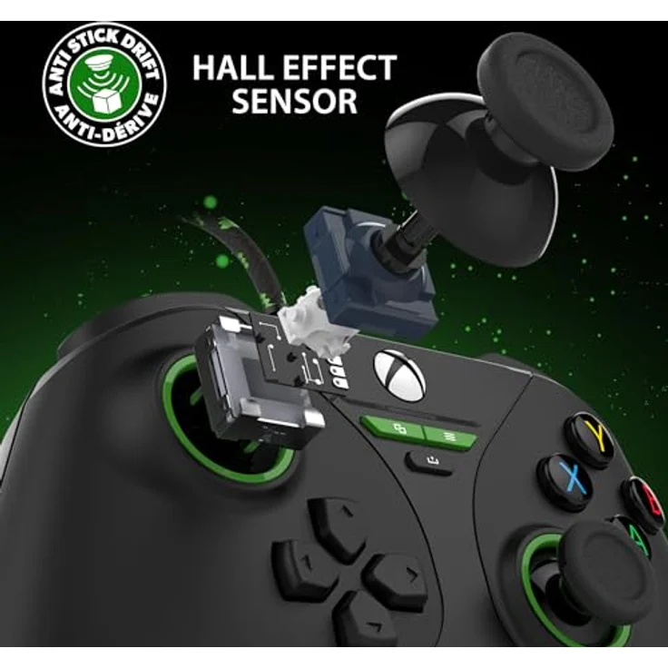 Snakebyte GAMEPAD PRO X - schwarz - Offiziell lizensierter, kabelgebundener Xbox & PC Controller |volle Präzision durch Hall-Effect Sensoren | Audio-Panel | belegbare Zusatztasten | Trigger-Stops – Bild 3