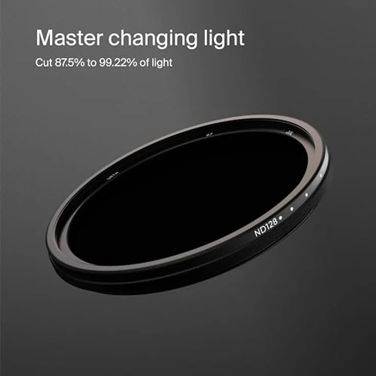 Urth 39 mm Variabler Graufilter ND8-128 (3-7 Stop) ND Filter (Plus+) – Bild 2