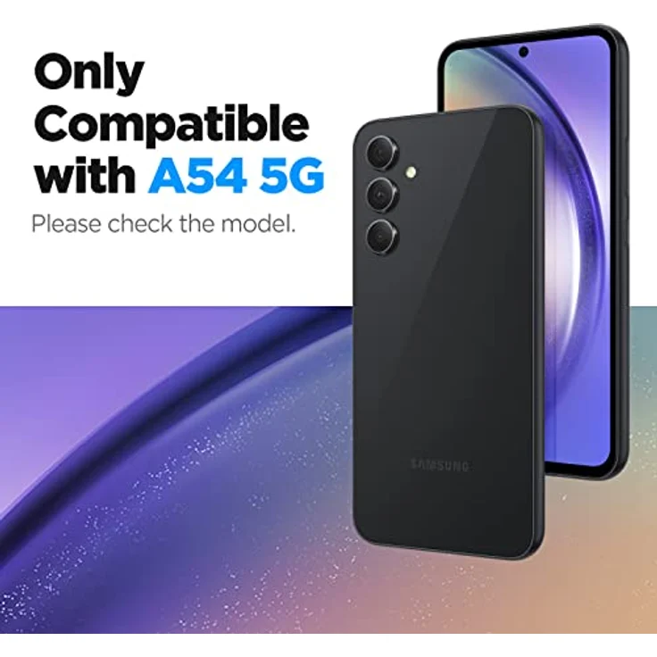 Spigen AlignMaster Schutzfolie für Samsung Galaxy A54 5G, 2 Stück, Kratzfest, 9H Härte, transparent – Bild 2