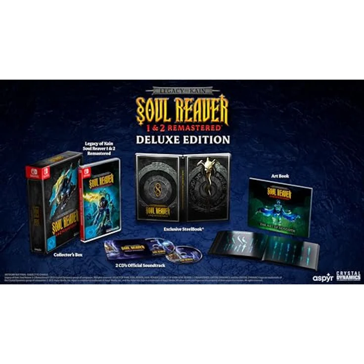 Aspyr Legacy of Kain: Soul Reaver 1 & 2 Remastered (Deluxe Edition), Nintendo Switch mit Steelbook, Artbook und Soundtrack – Bild 2
