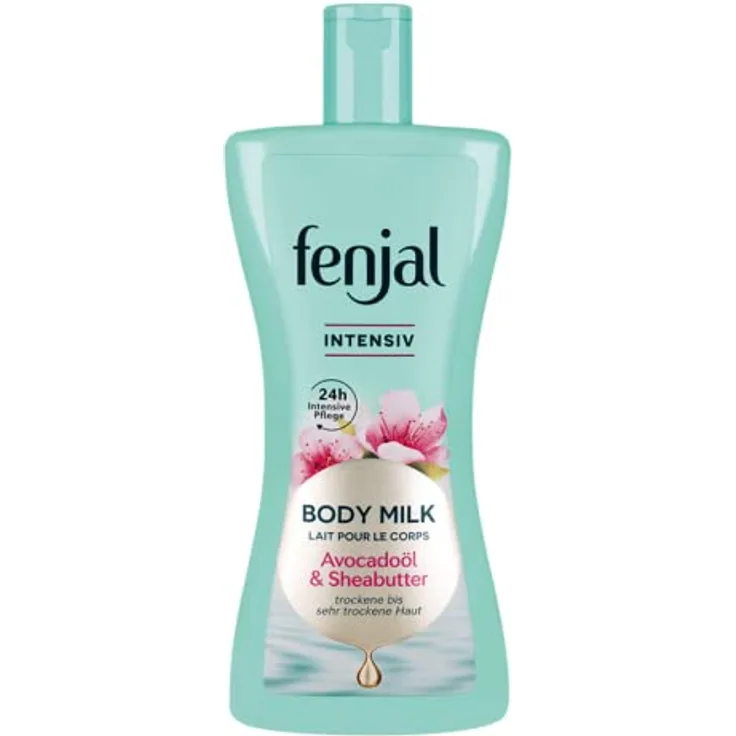Fenjal Body Milk - 400 ml, vegane Pflege mit Avocadoöl und Sheabutter, 24h Feuchtigkeit, normale bis sehr trockene Haut - Intensiv
