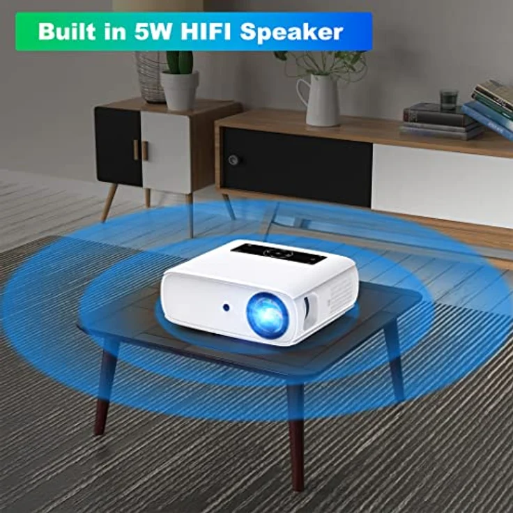 HOPVISION Beamer 10000 Lumen, Native 1080P Full HD, 4K Heimkino mit 350 ...