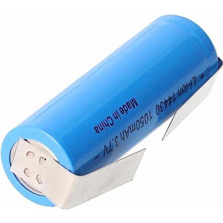 AccuCell Li-ion Akku 14430, 1050mAh 3,6V - 3,7V Lithium-Ionen-Zelle mit U-Form Lötfahnen ohne Schutzelektronik – Bild 3