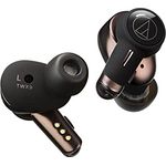 Audio-Technica ATH-TWX9 Kabellose Ohrstecker mit digitaler Hybrid-Noise-Cancelling- Technologie, Schwarz