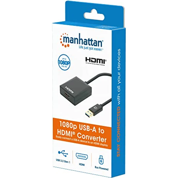 Manhattan USB-A USB 3.1 Gen 1 auf HDMI-Adapter 1080p@60Hz – Bild 4