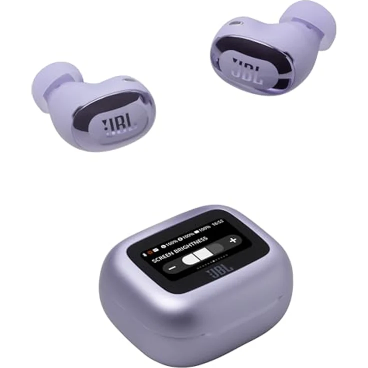 JBL Live Buds 3, Kabellose Ohrhörer mit Bluetooth, 40h Akkulaufzeit, True Adaptive Noise Cancelling and High Resolution Signature Sound, IP55 Wasserdicht, Violett – Bild 1