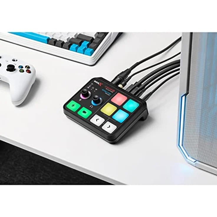 RØDE X Streamer X Interface Streaming Bundle, Mischpult mit 4K/60 Passthrough, Dual-PC Setup und integrierten Effekten, Schwarz – Bild 4