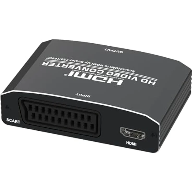 MAXTRACK MaxTrack CS33L - Scart zu HDMI Konverter mit Upscaler, konvertiert analoges Scart-Signal in hochauflösendes HDMI (720P/1080P), kompatibel mit DVD-Playern und Spielekonsolen – Bild 2