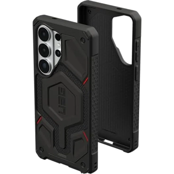 URBAN ARMOR GEAR Monarch Pro Case für Samsung Galaxy S26 Ultra, 6m fallsicher nach Militärstandard, magnetischer Zubehörring, kabelloses Laden, Kevlar schwarz